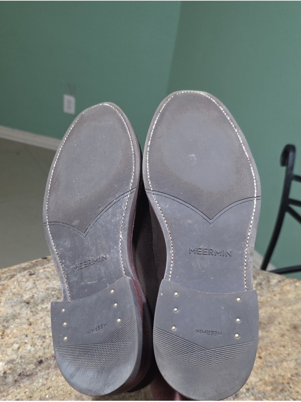 Meermin espresso brown suede superbuck loafers like new! - Picture 8 of 13